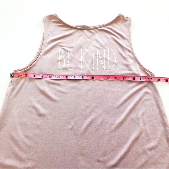 Rae Dunn Pink Be Kind Tank Size Medium - Picture 11 of 12